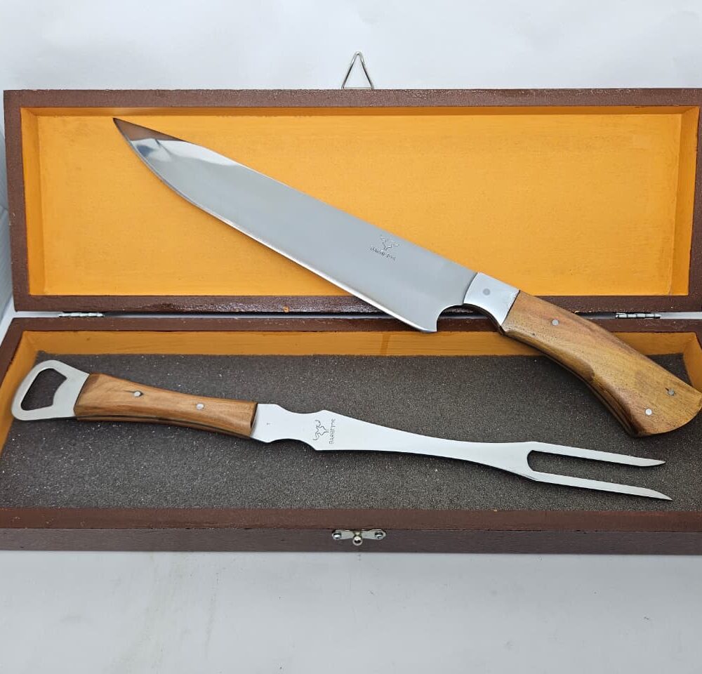 Kit Faca e Garfo no estojo